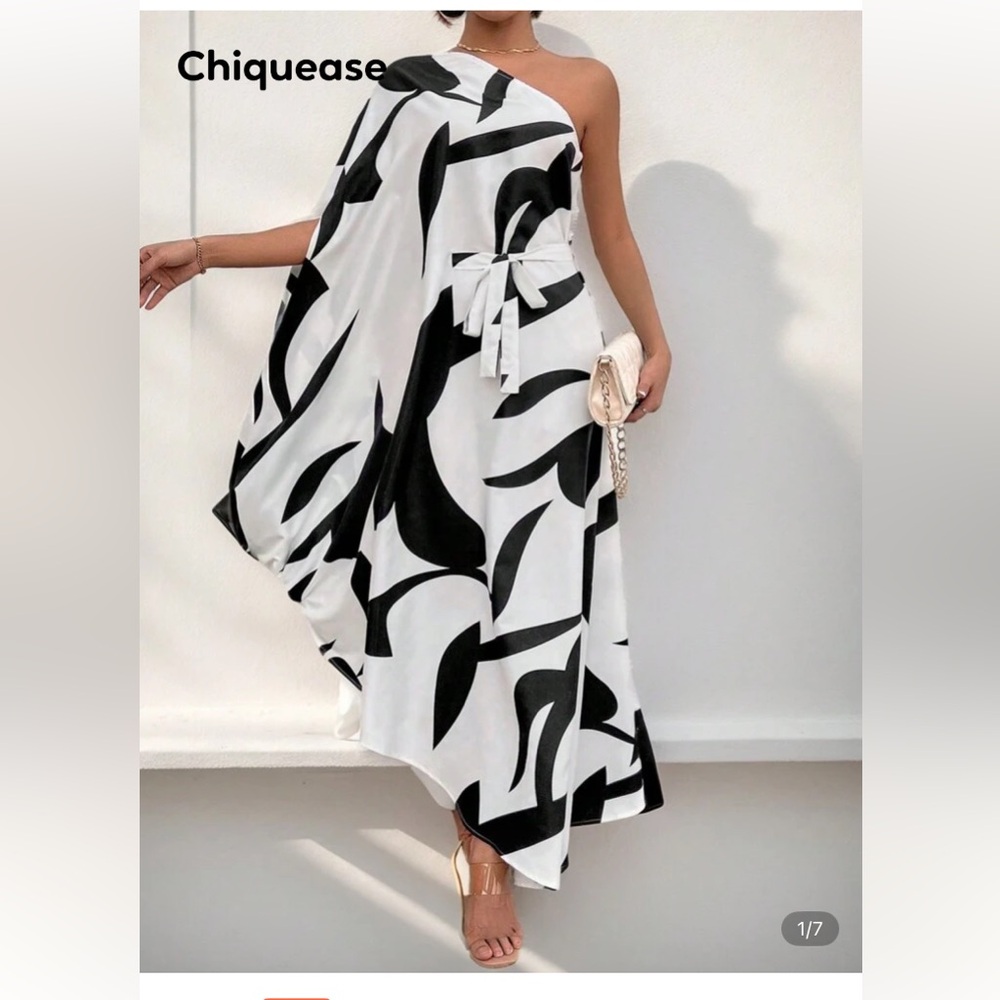 Asymmetrical One Shoulder Dress